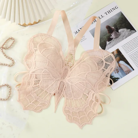 Butterfly Padded Lace Bra