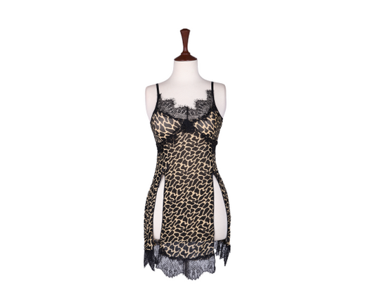 Wild Temptation Leopard Lace Nightwear