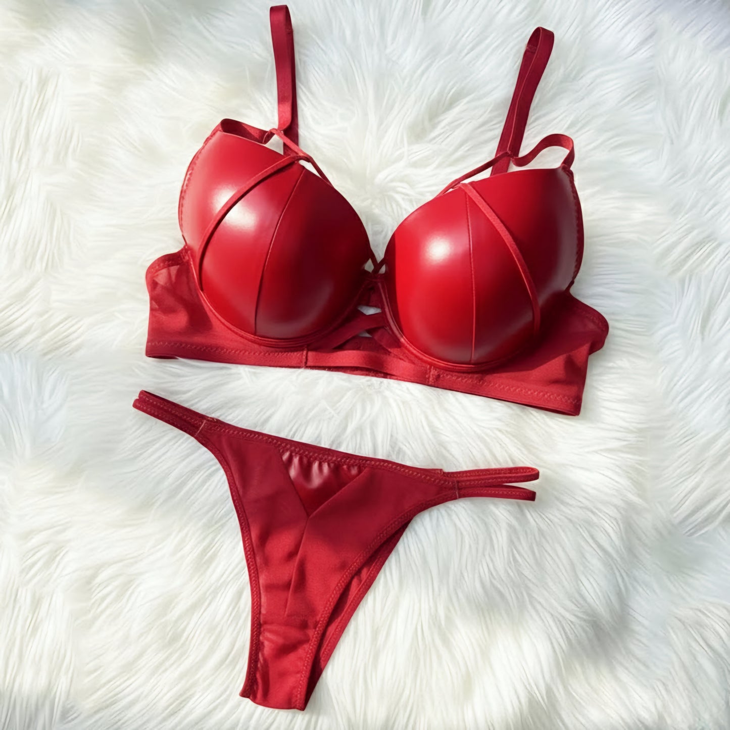 Valkyrie Leather Bra Set