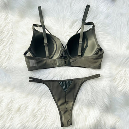 Valkyrie Leather Bra Set