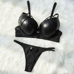 Valkyrie Leather Bra Set