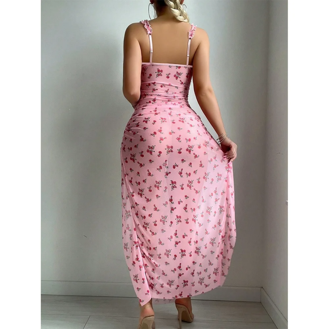 Rosé Allure Maxi Dress