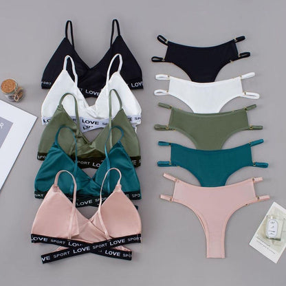 Satin Bliss Bralette & Panty Set