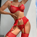 SD - Luxury Mesh Garter Set with Bra & Panty – Suha Desires
