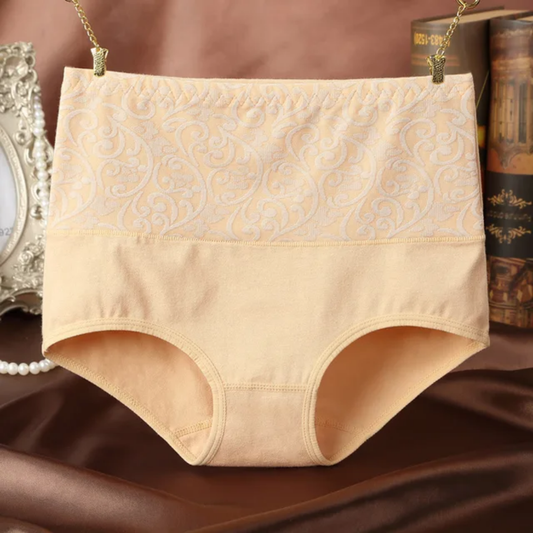Elegant High-Waist Cotton Panties – Comfort & Style Combined