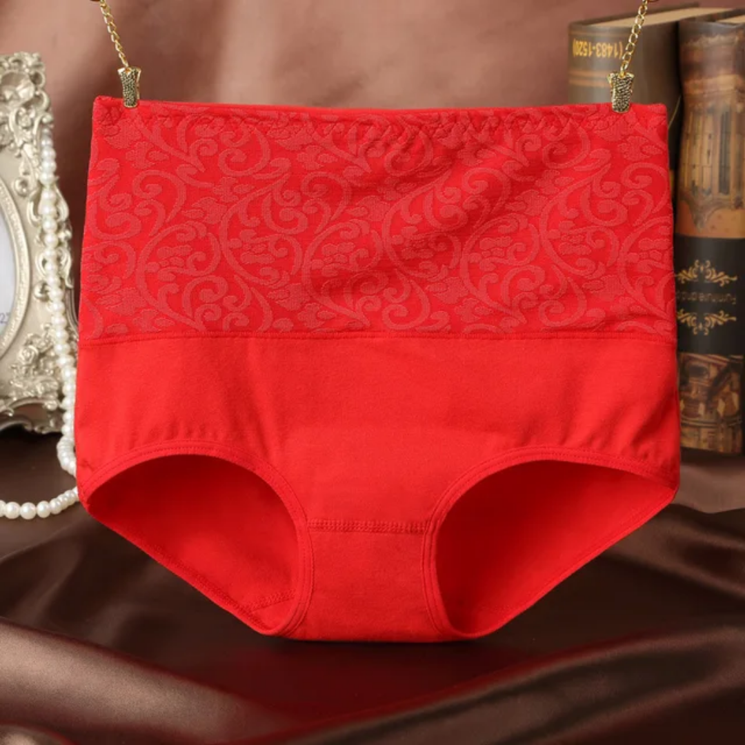Elegant High-Waist Cotton Panties – Comfort & Style Combined