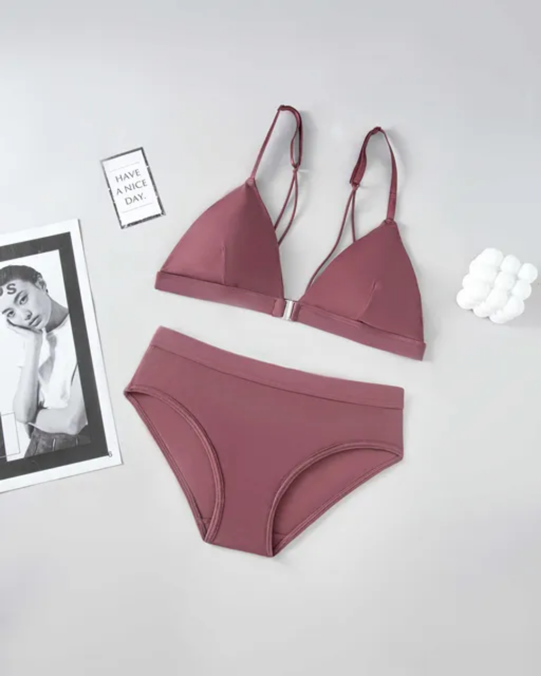 Front Open Padded Bra Set