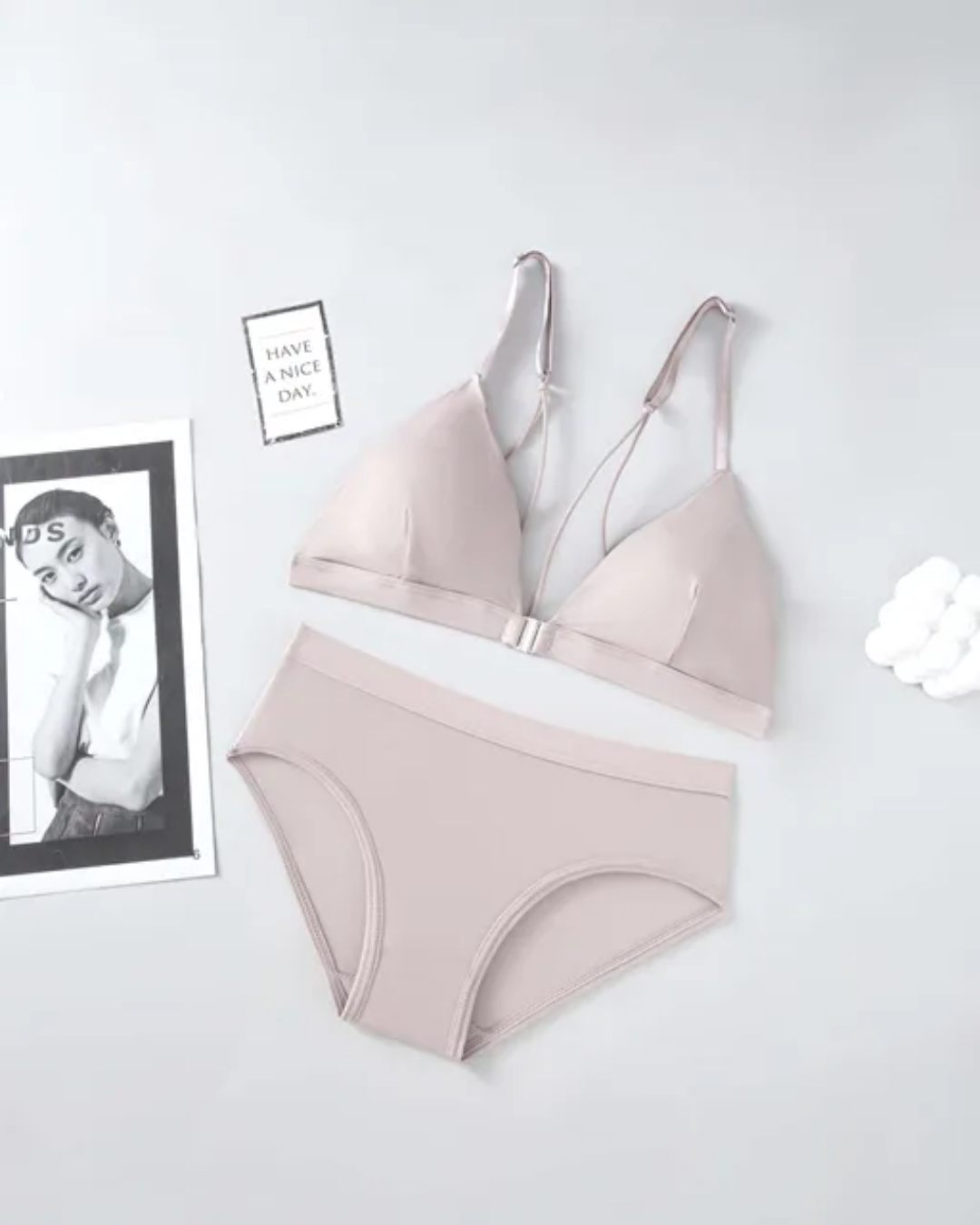 Front Open Padded Bra Set