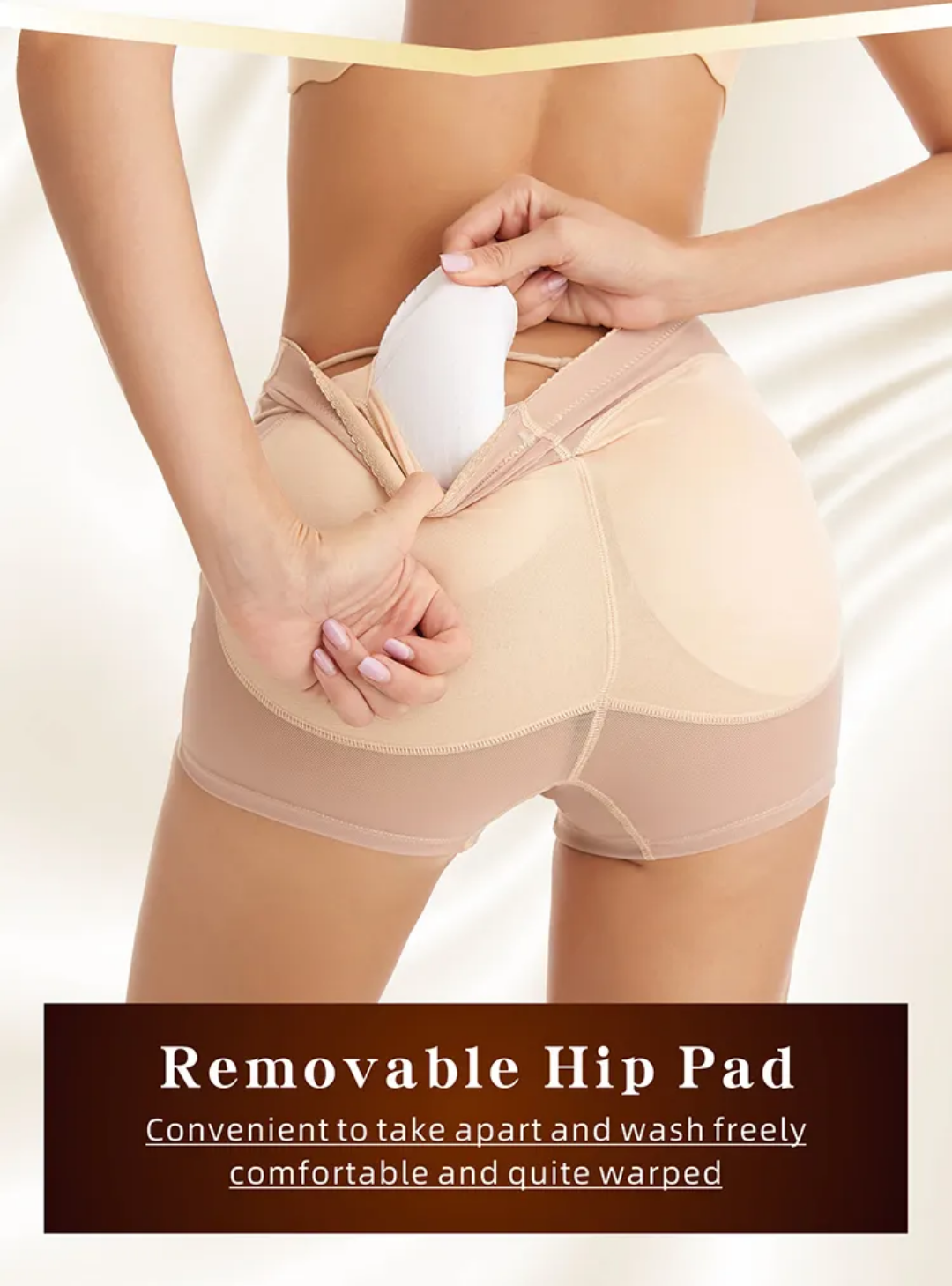 Memory Foam Padded Hip Enhancer Shaper Shorts