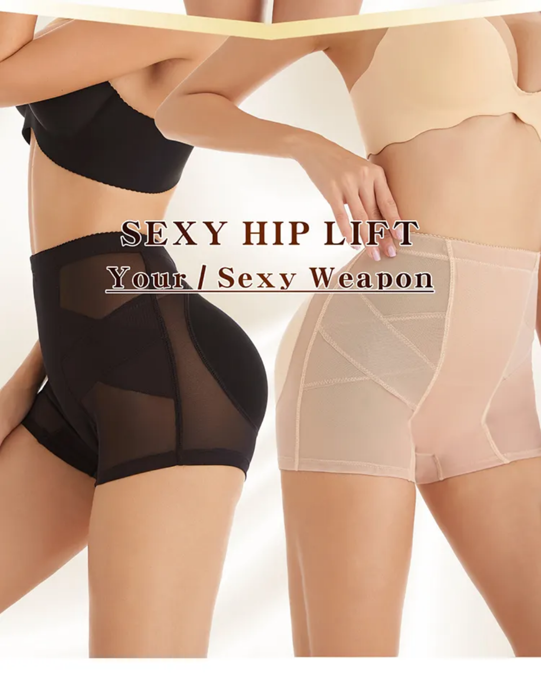 Memory Foam Padded Hip Enhancer Shaper Shorts