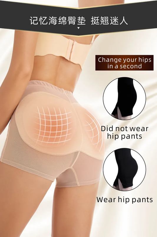 Memory Foam Padded Hip Enhancer Shaper Shorts