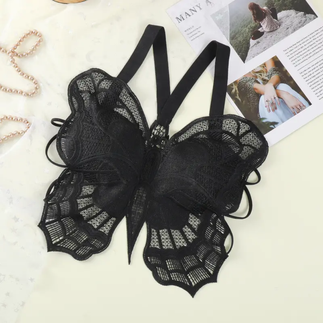 Butterfly Padded Lace Bra