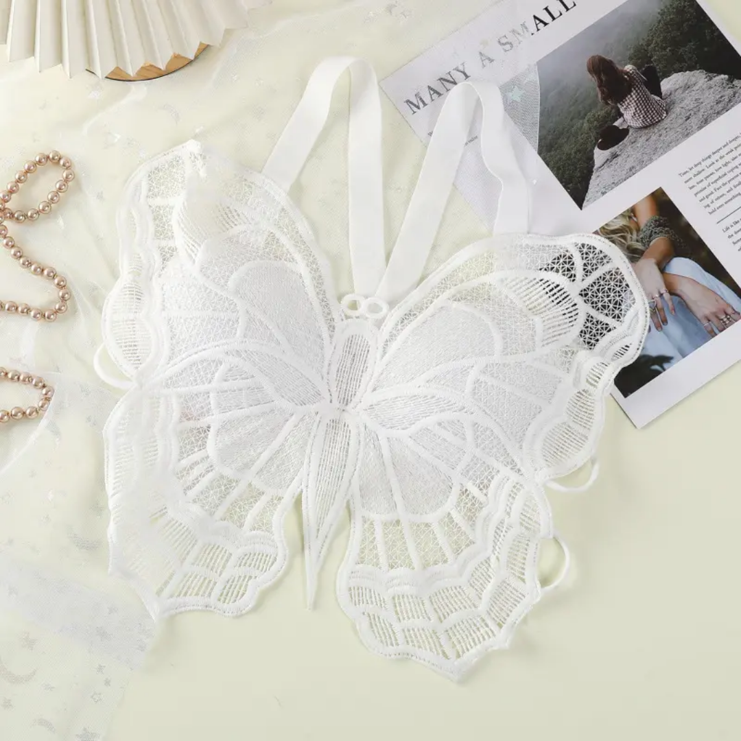 Butterfly Padded Lace Bra