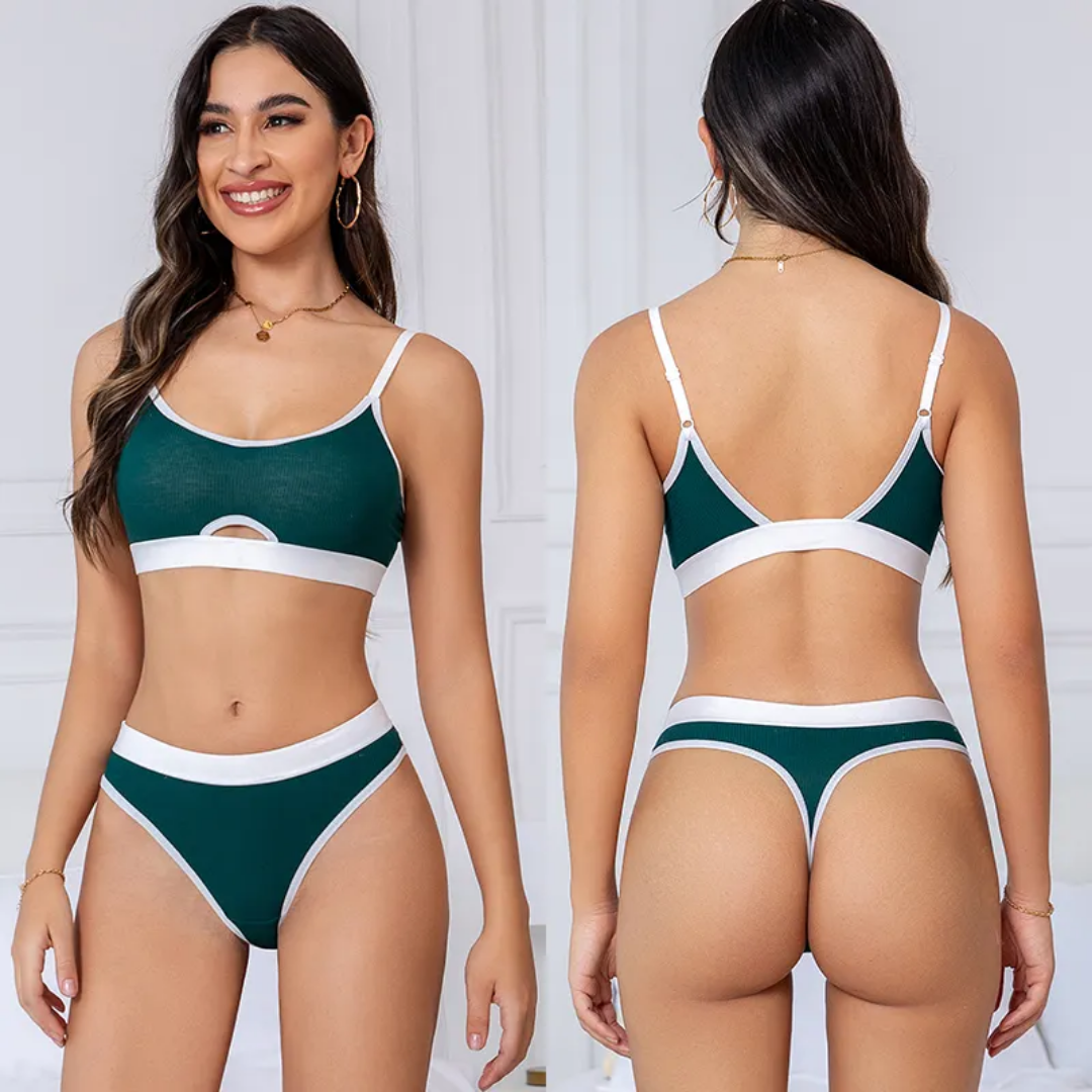 Sporty Chic Contrast Set