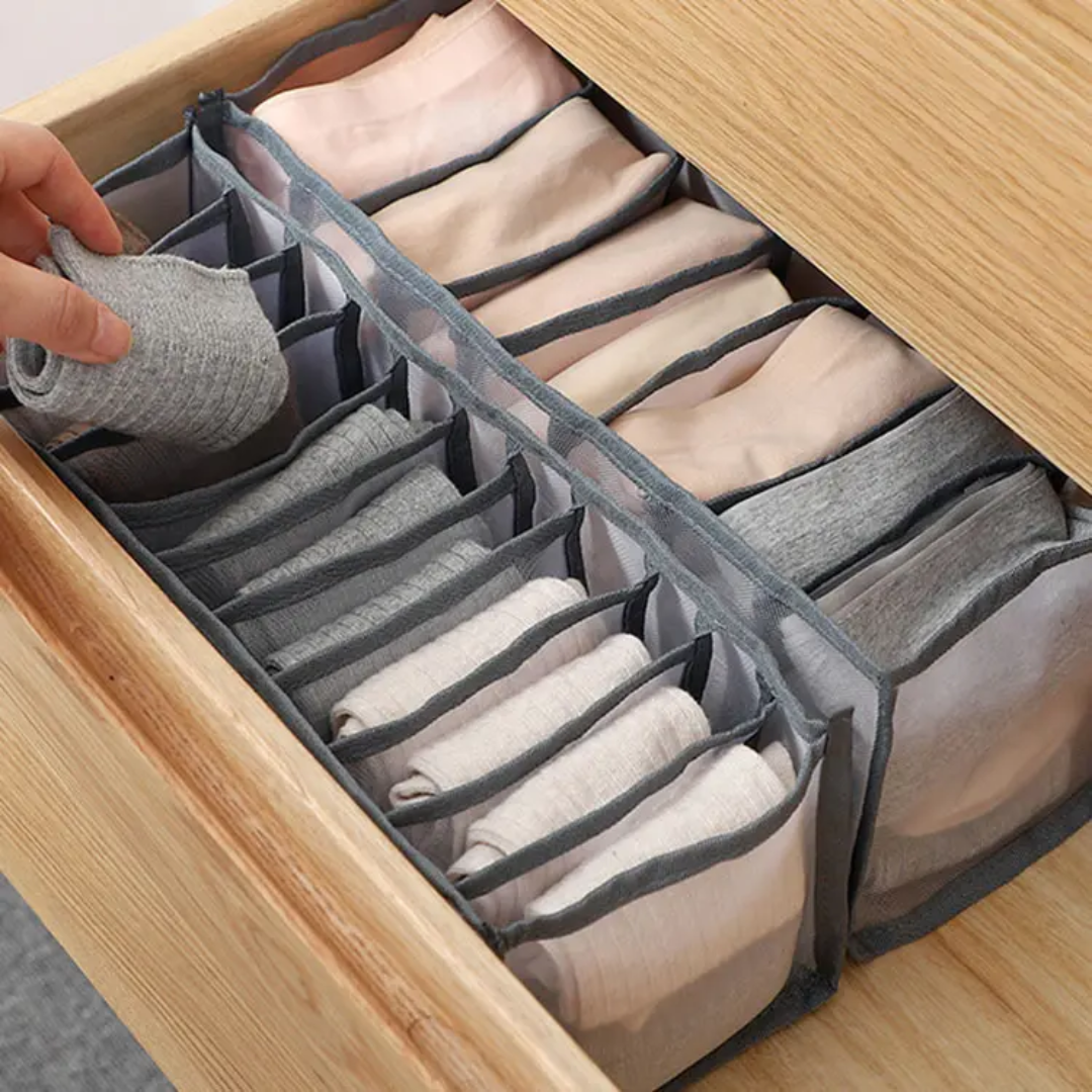 Transparent Mesh Lingerie Organizer Set