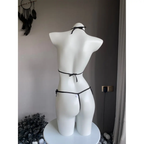 SD - Velour Temptation Crotchless Lace Set With Matching Stockings