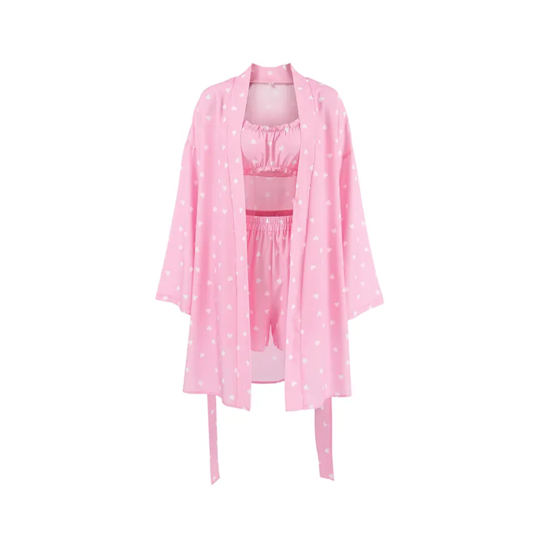 Sweetheart Satin Nightwear Set