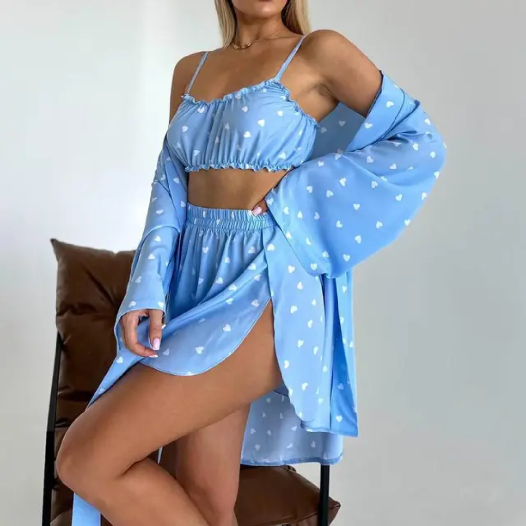 Sweetheart Satin Nightwear Set