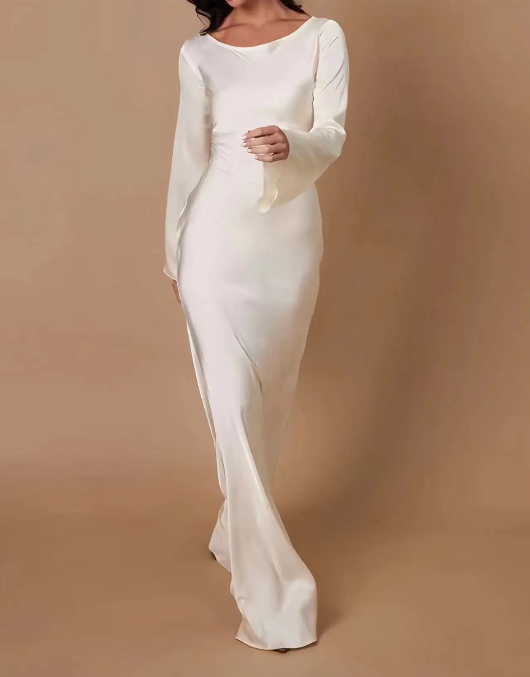 Allure Blush Silk Maxi Dress | Suhadesires