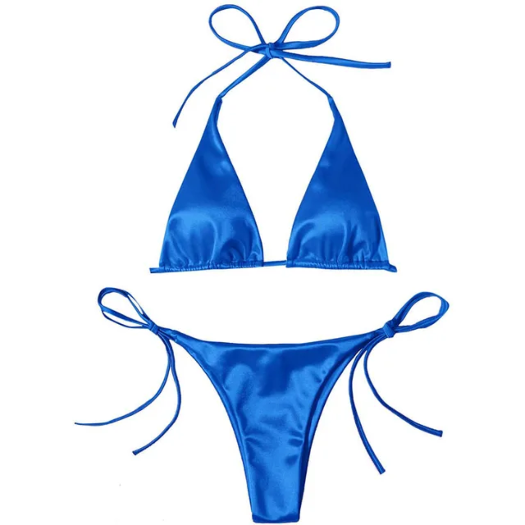 Triangle Silk Bikini – Luxury Shamoz Silk Swimwear