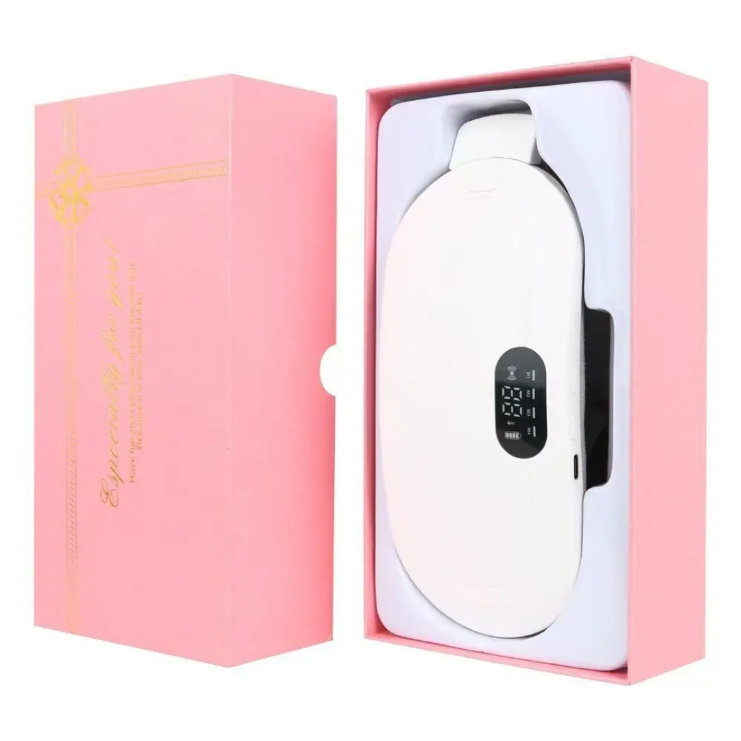 Soothing Heat & Vibration Menstrual Cramp Massager – Instant Relief for Period Pain