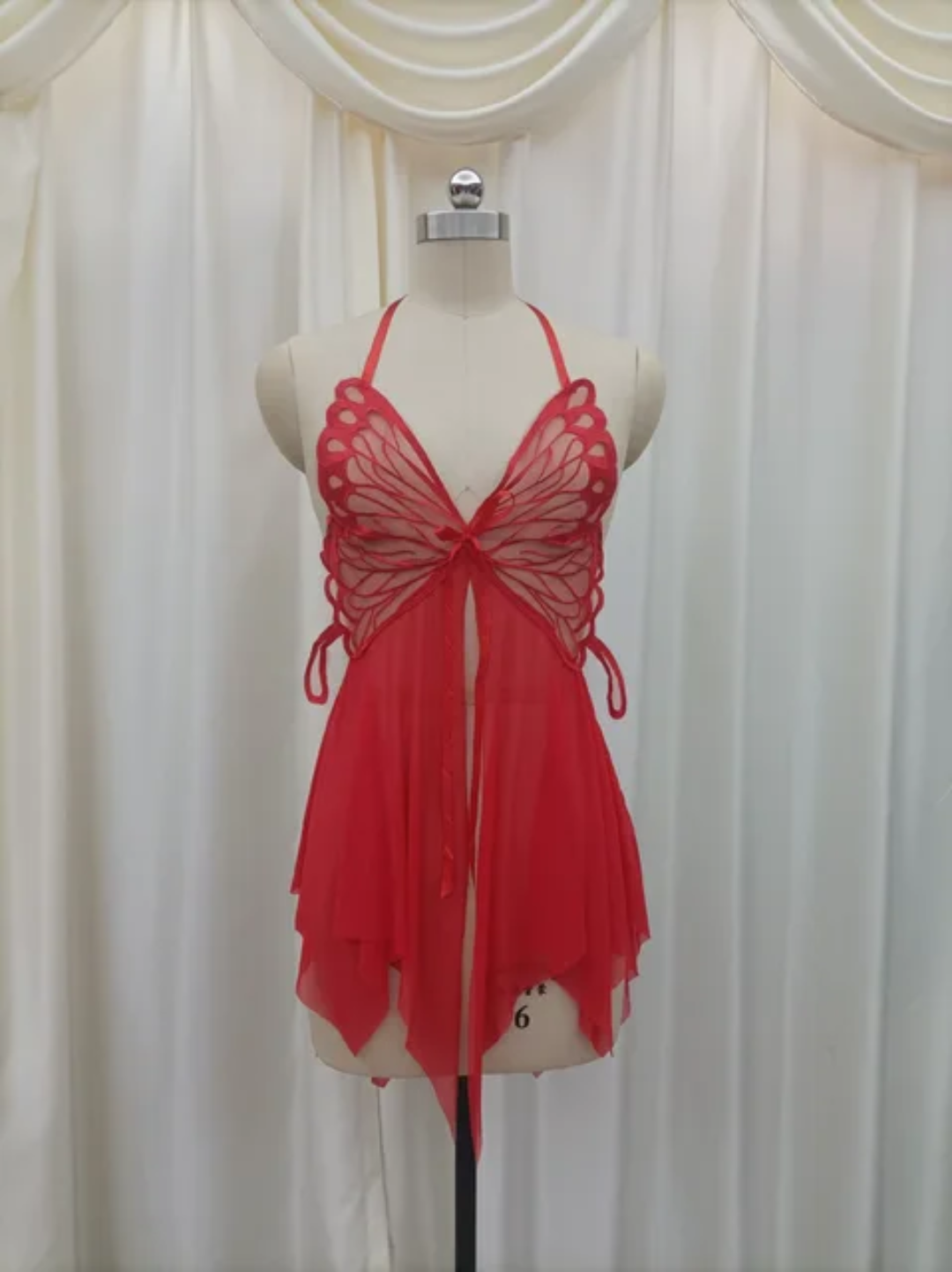 Butterfly Sheer Lingerie Dress