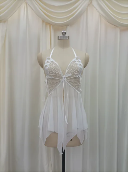 Butterfly Sheer Lingerie Dress