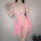 SD - Dreamy Lace Sheer Babydoll Set