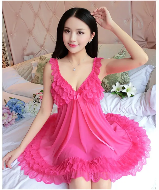 Blush Petal Lace Nightdress