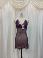 Midnight Romance Sheer Lace Babydoll Chemise