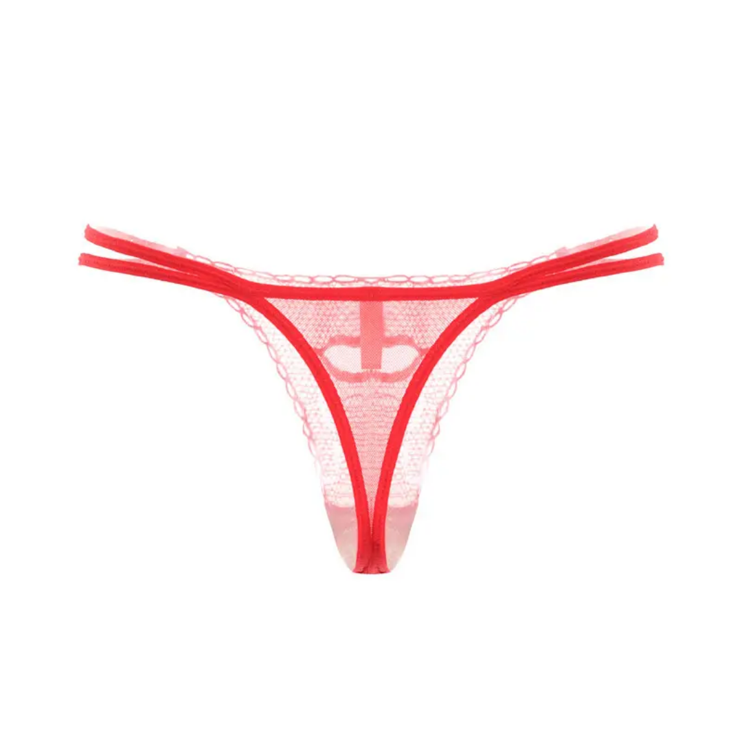 Lips Cut Out Thongs