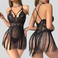 SD-Midnight Rhythm Intricate Lace Fringe Teddy