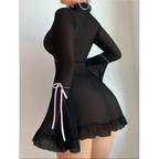 SD - Aria Sheer Mesh Flared Set