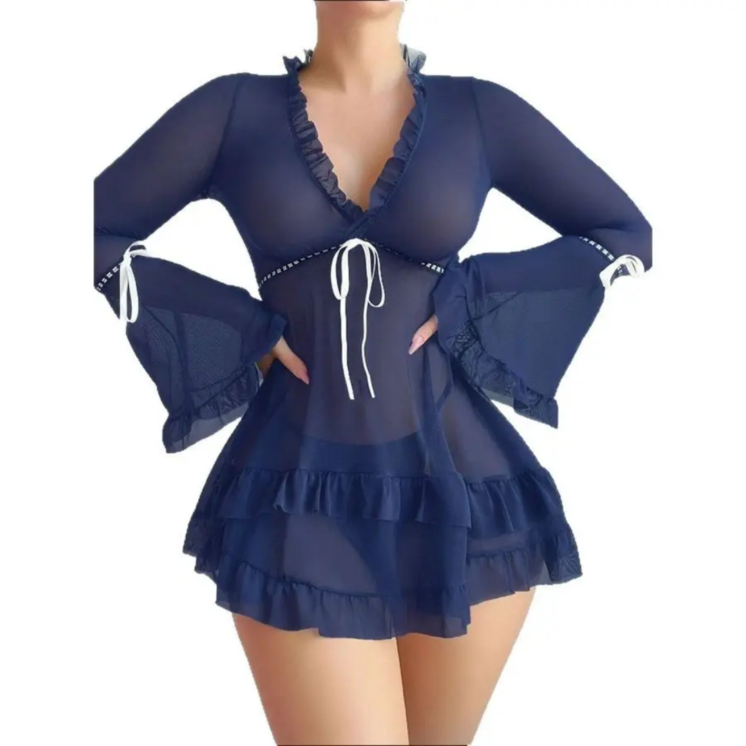 SD - Aria Sheer Mesh Flared Set
