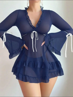 SD - Aria Sheer Mesh Flared Set