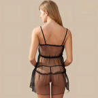 SD - Amour Bow Sheer Babydoll Set