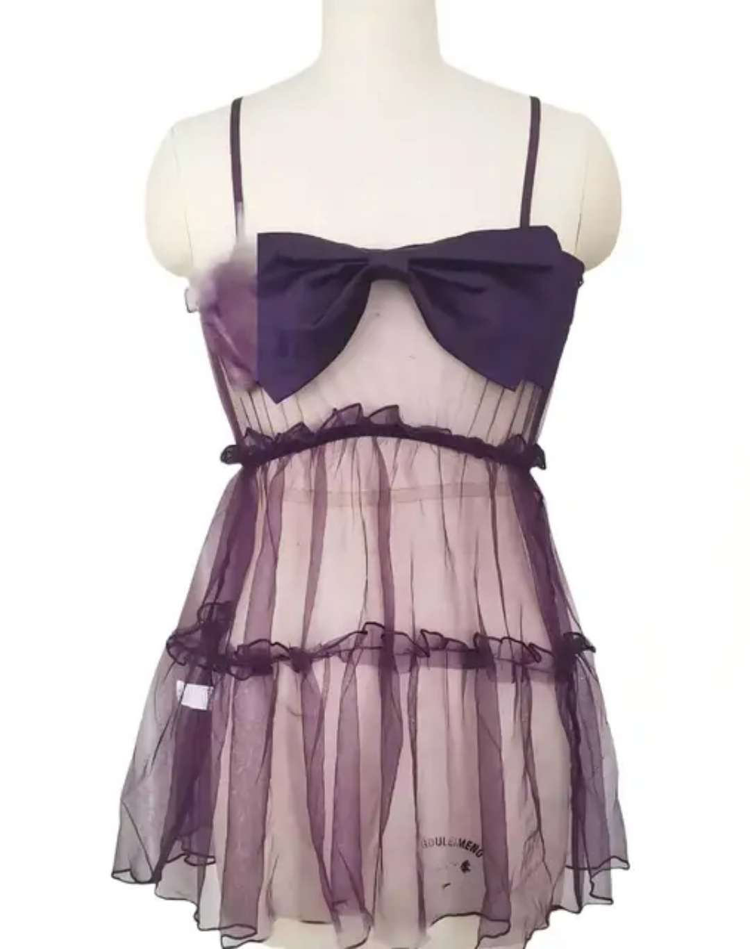 SD - Amour Bow Sheer Babydoll Set