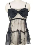 SD - Amour Bow Sheer Babydoll Set