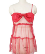 SD - Amour Bow Sheer Babydoll Set