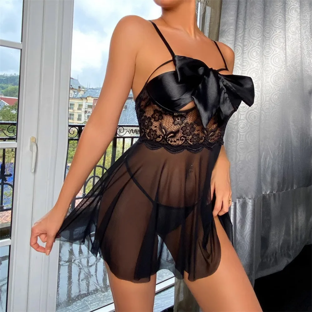 Bella Midnight Gift Wrapped Babydoll