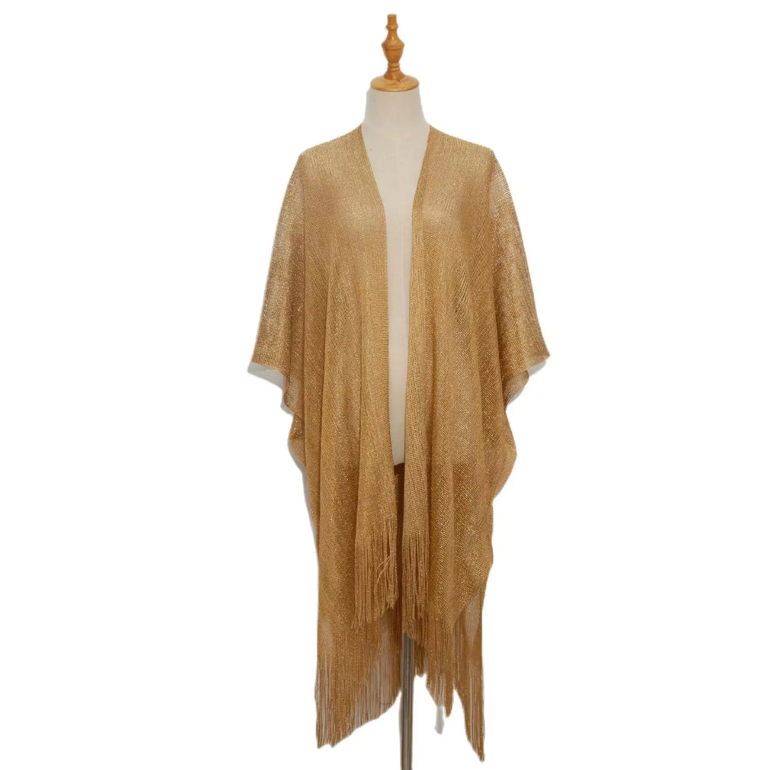 Gilded Temptation Desire Fringe Robe Cover Up