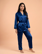 Silk Wrap Pajama Set