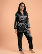 Silk Wrap Pajama Set