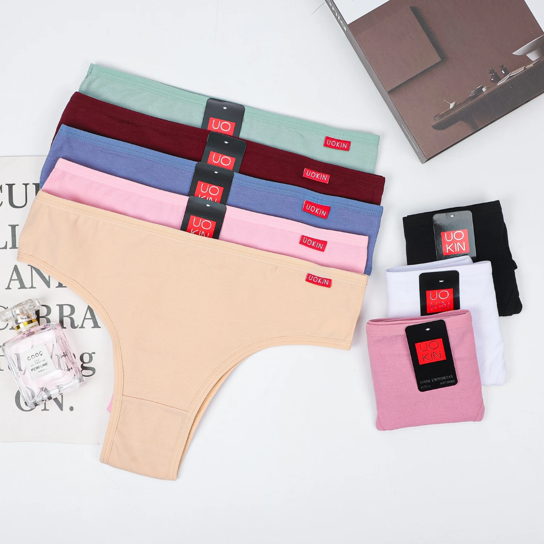 Women's Organic Cotton Mid-Rise Thongs