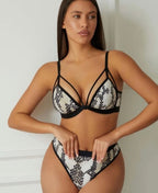 Snake Priint Serpent Luxe Bra Set