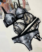 Snake Priint Serpent Luxe Bra Set