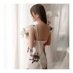 SD - Floral Silk Satin Cami & Shorts Set