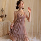 Elegant Lace & Mesh Chemise