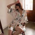 SD - Elegant Floral Kimono Robe