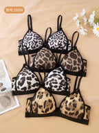 Leopard Print Bra Set